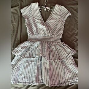American Eagle Outfitters Blue and White Striped Dress